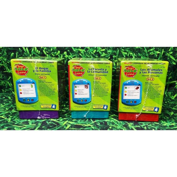GeoSafari Smart Talk Electronic Learning Game Spanish Development Cards Sets 1-3 - Picture 4 of 5